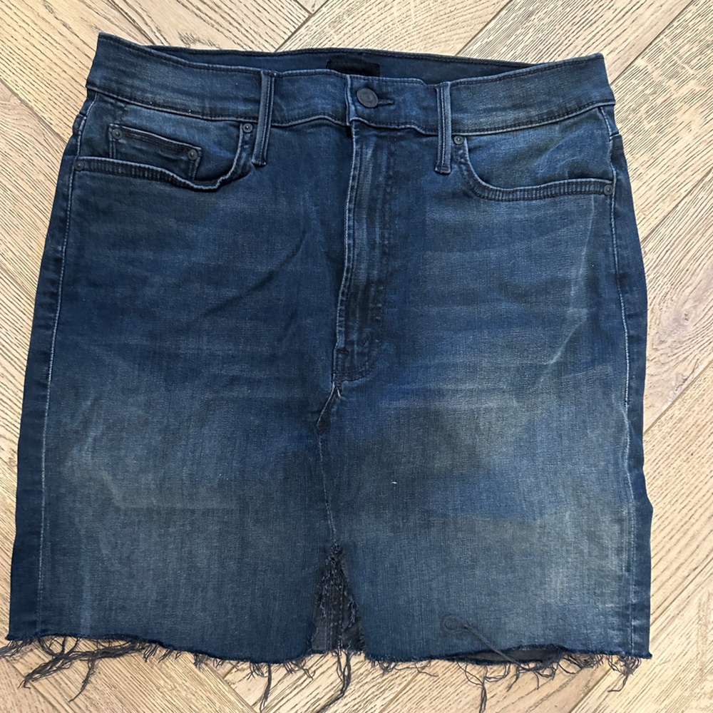 MOTHER. Size 30. Dark denim jean skirt.